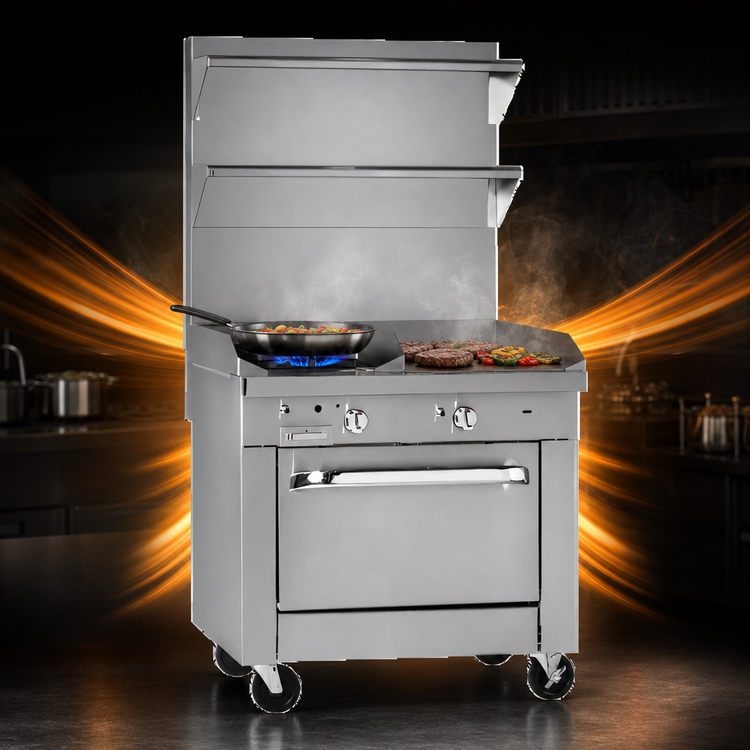 Product image #4 for Southbend Platinum 36-Inch Heavy Duty Modular Gas Range with 2 Open Burners and 24-Inch Griddle