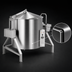 Thumbnail image #4 for Legion TLGB-80 80-Gallon Gas 2/3 Jacketed Tilting Kettle