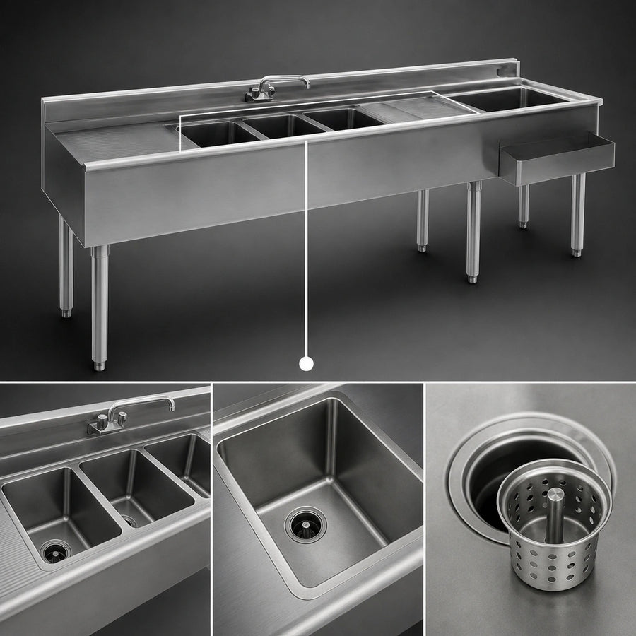 Three Sink Bowls