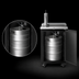 Thumbnail image #4 for Beverage-Air Portable Club Top Draft Beer Dispenser, 24-Inch, 1/2 Barrel Keg Capacity, Black Exterior