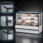Thumbnail image #4 for Federal Industries High Volume Series SGR5048 Refrigerated Bakery Display Case, 50-1/8"W, Self-Contained, Slanted Glass, 3-Tier Shelves