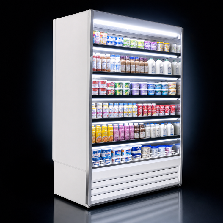 Product image #4 for Howard-McCray 35E Series Remote Dairy Open Merchandiser with LED Lighting, 39-Inch Wide x 78.5-Inch High, Endless Design