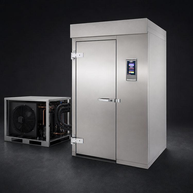 Product image #4 for HURRiCHiLL Roll-In Modular Blast Chiller/Shock Freezer, Remote Refrigeration, 1-Trolley Capacity