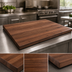 Thumbnail image #4 for John Boos Boos Block American Black Walnut Edge Grain Kitchen Countertop, 132 x 36 x 1-1/2 Inch