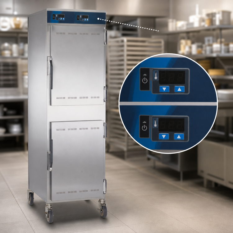 Product image #5 for Alto-Shaam 1000-UP Halo Heat Mobile Double-Compartment Heated Holding Cabinet