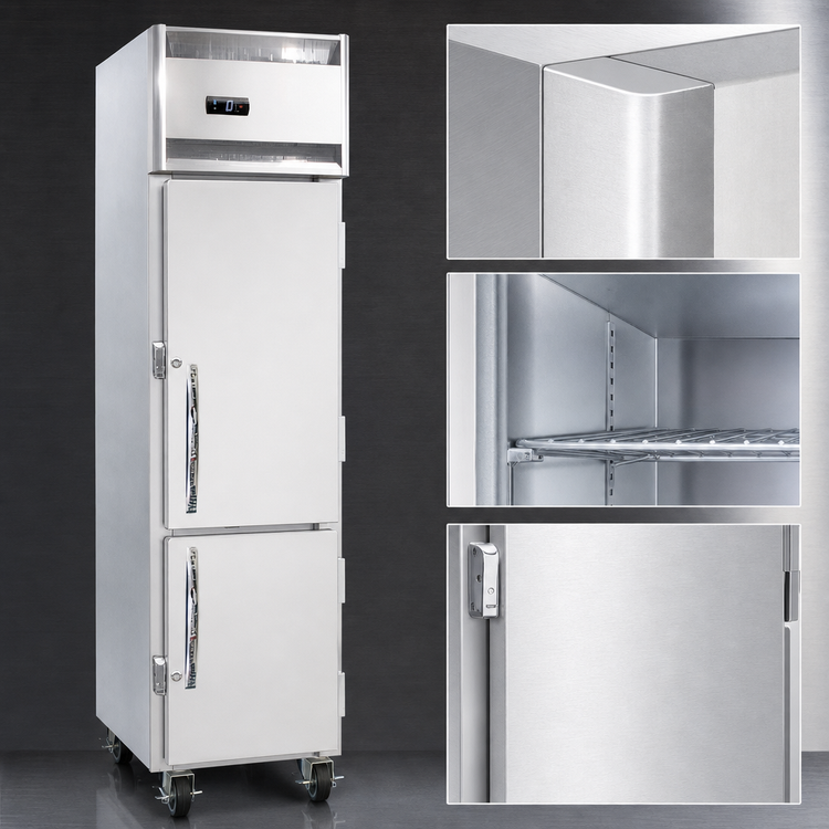 Product image #4 for Continental Refrigerator 1FSENHD Slim Line 1-Section Reach-in Freezer with Half-Height Solid Doors