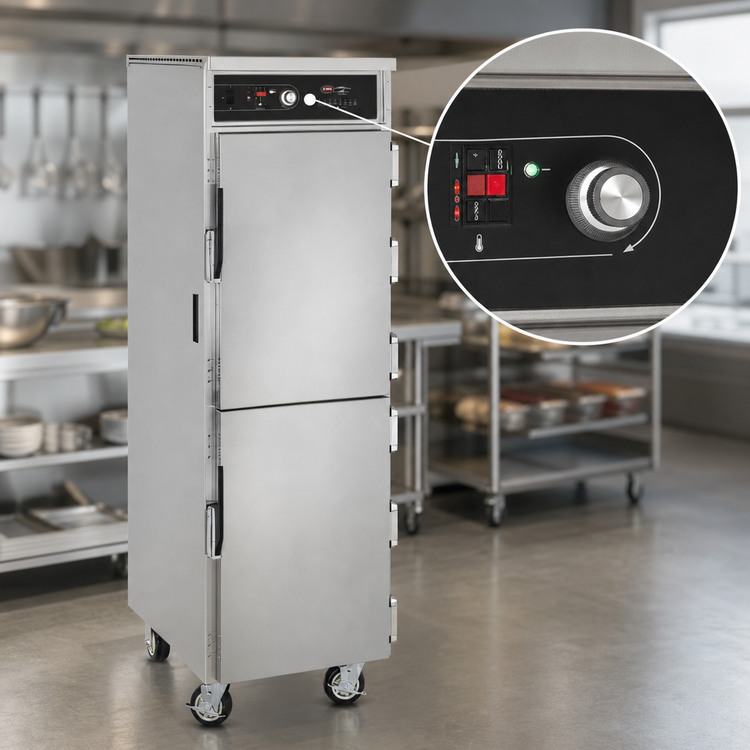 Product image #4 for FWE Low Temp Cook-Hold Mobile Cabinet, Full-Size, 12 Sheet Pan Capacity