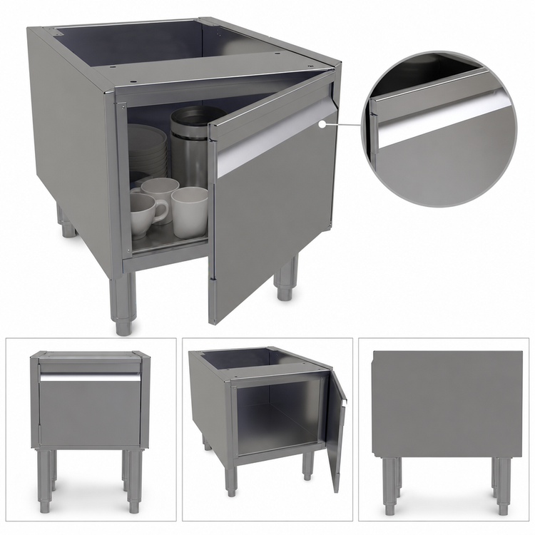 Product image #4 for Glastender ACB-16 Underbar Add-On Cabinet Base with One Hinged Door, 16-Inch Wide
