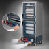 Thumbnail image #4 for Metro C5 3 Series Insulation Armour Full Height Mobile Heated Holding & Proofing Cabinet, Gray, Dutch Clear Doors, Low Wattage