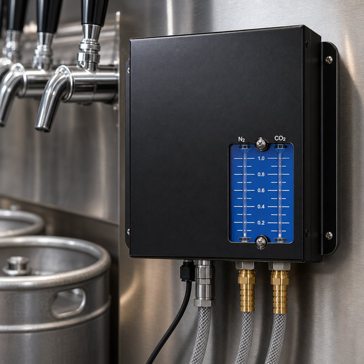 Product image #4 for Pro-Line Double Blend Gas Blender with Leak Detector, 60/40 and 25/75 CO2/N2 for Ales, Lagers, and Stouts