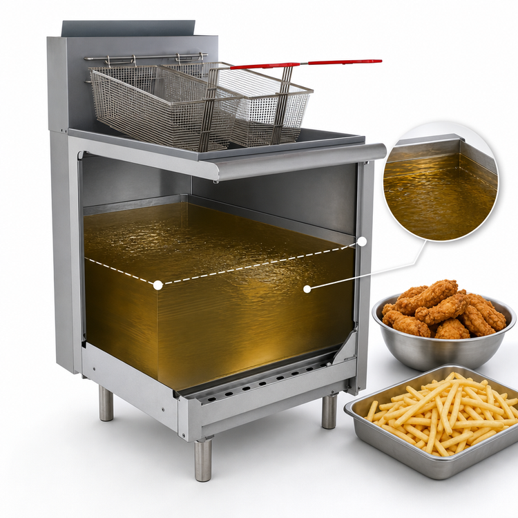 Product image #5 for General 70 lb. LP Gas Floor Fryer with Millivolt Controls