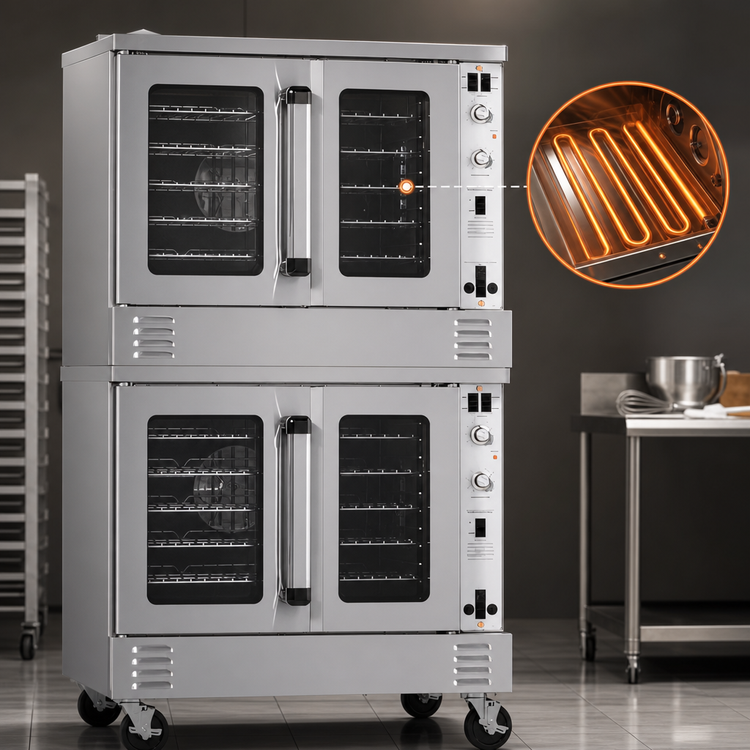 Product image #4 for Southbend Platinum Double-Deck Electric Bakery Convection Oven, 11 kW Per Deck, Standard Controls, Independent Doors