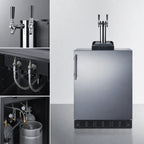 Thumbnail image #4 for Summit Commercial Summit Appliance SBC7BRSFLTWCFADA 24-Inch Built-In Dual-Tap Floating Tap Cold Brew Coffee Kegerator