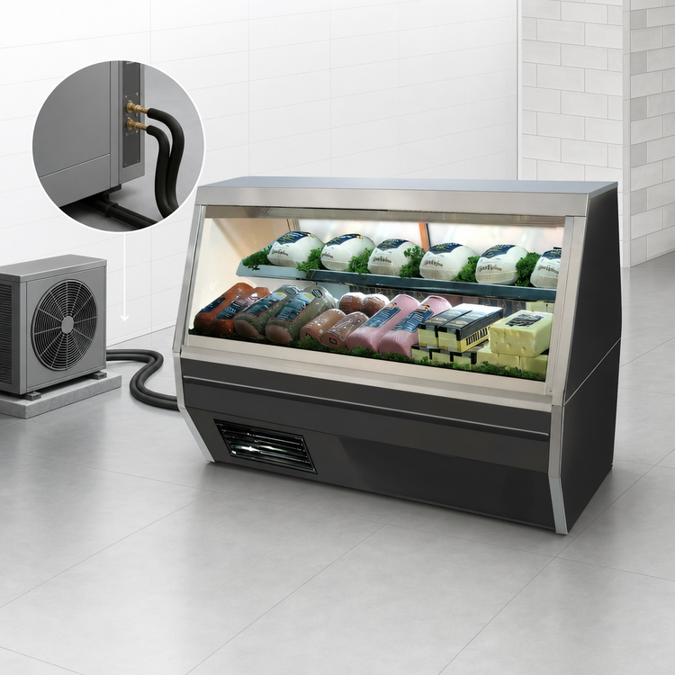 Product image #4 for Howard-McCray 50-Inch Remote Full-Service Double Duty Deli Meat & Cheese Service Case with LED Lighting