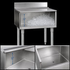 Thumbnail image #4 for Eagle Group 2200 Series B18IC-12D-22 18-Inch Underbar Ice Bin/Cocktail Unit, 12-Inch Deep Liner, 65 lb Capacity, Without Cold Plate