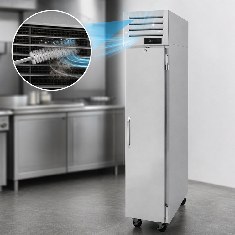 Product image #5 for Turbo Air PRO Series One-Section Reach-In Freezer, 12.67 Cu. Ft., Top-Mount Self-Contained Refrigeration, Solid Door, Stainless Steel