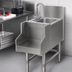Thumbnail image #4 for Eagle Group Spec-Bar 14-Inch Wide Freestanding Stainless Steel Blender Station with Sink and T&S Faucet