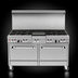 Thumbnail image #4 for Southbend Ultimate 60-Inch Commercial Gas Restaurant Range with 6 Star/Sauté Burners, 24-Inch Charbroiler, Standard Oven, and Convection Oven