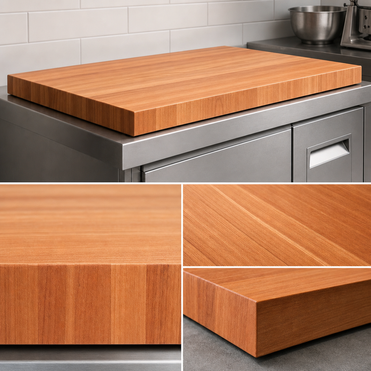 Product image #4 for Boos Block American Cherry Edge Grain Kitchen Countertop, 36 x 32 x 3 Inch, Varnique Finish