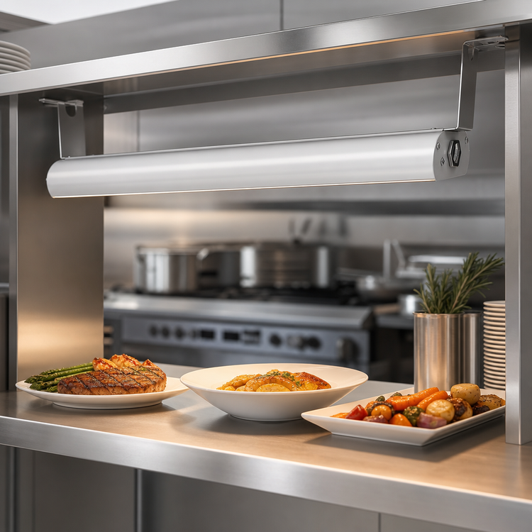 Product image #4 for Vollrath 84-Inch Low Profile Unlighted Strip Heat Lamp with Remote Toggle Switch