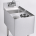 Thumbnail image #4 for CHOICE 14-Inch Free-Standing Stainless Steel Underbar Mixology Unit with Sink Bowl, Rinser Faucet, and 6-Inch Dipper Well