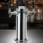 Thumbnail image #4 for Micro Matic USA DS-144-PSSKR 4-Faucet Countertop Glycol-Cooled Stainless Steel Draft Beer Tower