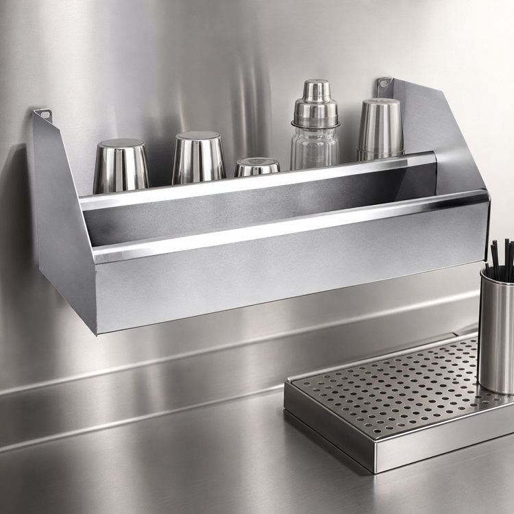 Product image #4 for CHOICE Double Stainless Steel Speed Rail, 35-Inch Wide x 10-Inch Deep
