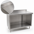 Thumbnail image #4 for Spec-Master Marine Series Underbar Work Table with Open Front Cabinet Base, 60 x 24 Inches, 4-1/2 Inch Backsplash