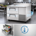 Thumbnail image #4 for True 44.5-Inch Deep Worktop Refrigerator with 2 Drawers and Side-Mounted Self-Contained R290 Refrigeration