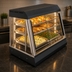 Thumbnail image #4 for Vollrath HFM-26 Countertop Self-Service Hot Food Merchandiser with Angled Illuminated Display and 3 Adjustable Shelves