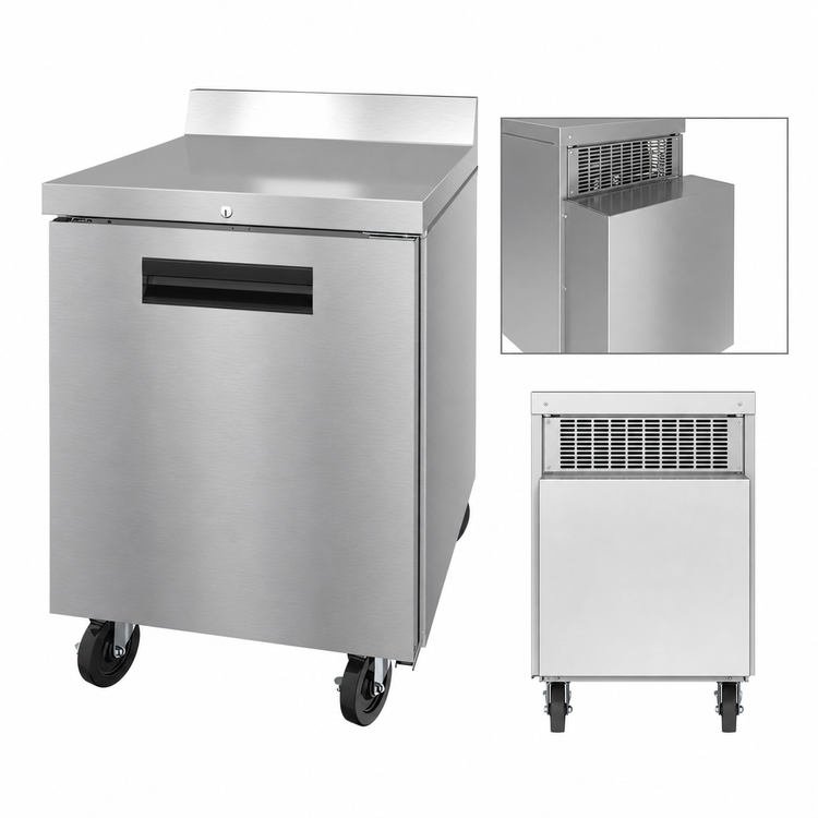 Product image #4 for Hoshizaki Steelheart One-Section Reach-In Worktop Freezer, 27-Inch Wide, 7.21 Cu. Ft., Solid Door