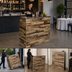 Thumbnail image #5 for 4 Ft. Portable Folding Laminate Bar Table, Natural Wood Finish