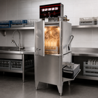 Thumbnail image #4 for CMA Dishmachines 180-C Corner Door-Type High-Temperature Dishwasher, 60 Racks/Hour, Electric Tank Heat, Stainless Steel