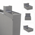 Thumbnail image #4 for Glastender TCA Stainless Steel Tubing Chase for 19-Inch Deep Underbar Units, 6-Inch Wide