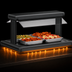Thumbnail image #4 for Hatco Glo-Ray® 60-Inch Countertop Pass-Thru Buffet Warmer with Heated Base, Double Acrylic Sneeze Guards and 4-Pan Capacity