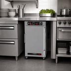 Thumbnail image #5 for Metro HotBlox™ HBCN8-ASPC-UC 8-Pan Pass-Thru Undercounter Insulated Holding Cabinet, Solid Front/Clear Rear Door, Analog Control