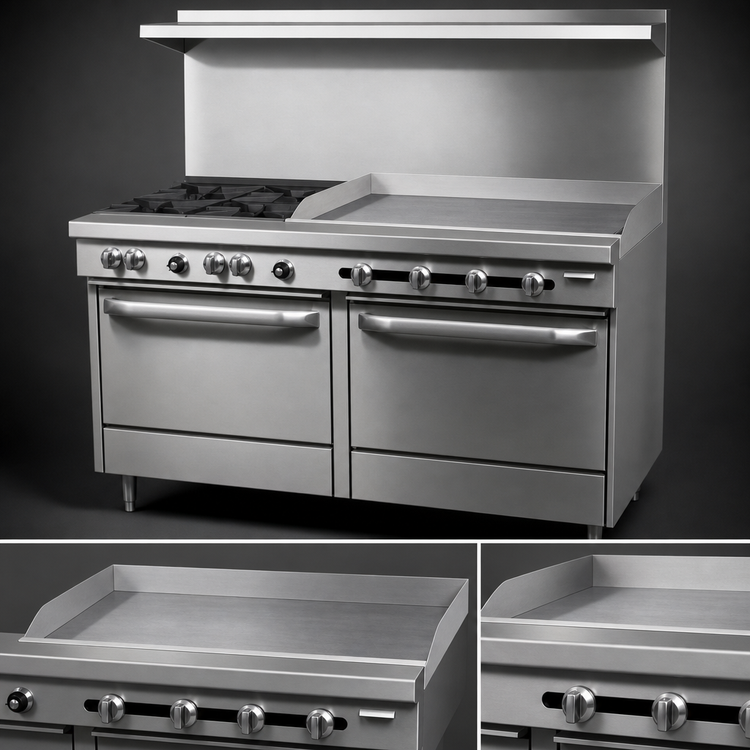 Product image #4 for Southbend S-Series 60-Inch Commercial Gas Range with 4 Open Burners, 36-Inch Griddle, and 2 Standard Ovens