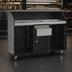 Thumbnail image #4 for Eagle Group Deluxe Portable Bar with Left Locking Cabinet, Black Melamine, 63-Inch Wide
