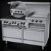 Thumbnail image #4 for Garland G Starfire Pro 60-Inch Commercial Gas Range with 6 Open Burners, 24-Inch Raised Griddle/Broiler and 2 Standard Ovens