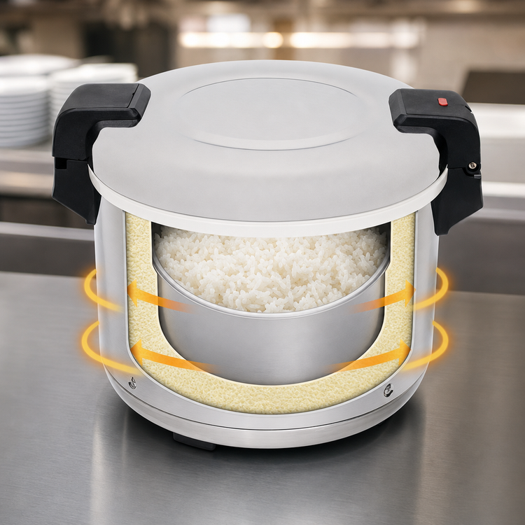 Product image #4 for RiceMaster Stainless Steel 23 Quart Electric Countertop Rice Warmer