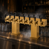 Thumbnail image #4 for Perlick Extra High Back-to-Back Bridge Tee Countertop Glycol-Cooled Draft Beer Tower, Brass Finish, 16 Faucets