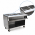 Thumbnail image #4 for Spec-Master Mobile Electric Sealed Well Hot Food Table with Open Front, 2 x 12 x 20 Wells, 208V