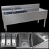 Thumbnail image #4 for Glastender Three-Compartment Stainless Steel Underbar Sink Unit with Right Drainboard and Faucet, 66 Inch x 24 Inch