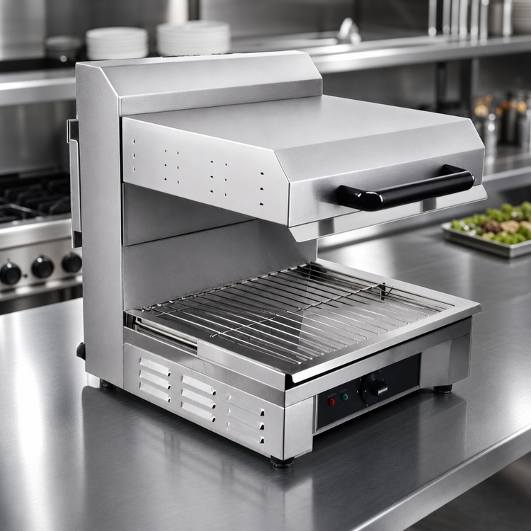 Product image #4 for Electric Countertop Salamander Broiler with Adjustable Quartz Top Heat, 18 Inch