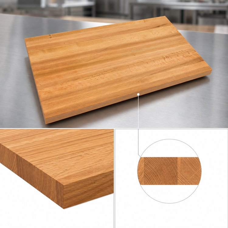 Product image #4 for John Boos Appalachian Red Oak Edge Grain Island Countertop, 36 x 32 x 1-1/2 Inch, Oil Finish