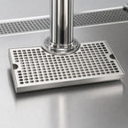 Thumbnail image #4 for Micro Matic USA DP-920D 12 x 7-Inch Surface-Mount Stainless Steel Drip Tray Trough with 5-Inch Draft Tower Cutout