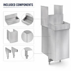 Thumbnail image #4 for Perlick Corporation 3713 13-Inch Stainless Steel Underbar Drainer Assembly for 4040 Series Spacesaver Heads