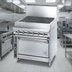 Thumbnail image #3 for Titan JTRH-60B 60 Inch Heavy Duty Gas Range Match Charbroiler with Cabinet Base
