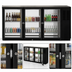 Thumbnail image #4 for Beverage-Air 72-Inch Three-Section Food-Rated Pass-Thru Back Bar Refrigerator with 6 Glass Doors