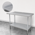 Thumbnail image #4 for Advance Tabco Stainless Steel Work Table, 144 x 30 Inches, with 1-1/2-Inch Rear Up-Turn and Adjustable Undershelf